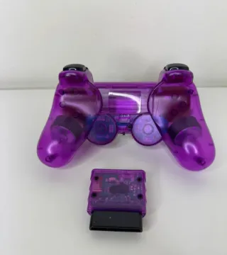 Joystick PS2 Wireless Viola Trasparente
