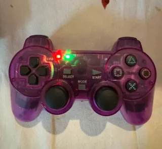 Joystick PS2 Wireless Viola Trasparente