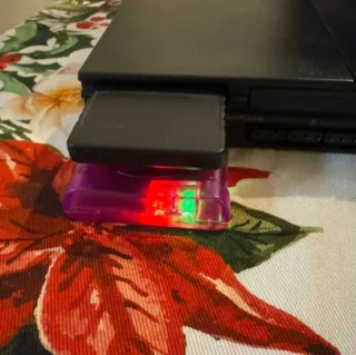 Joystick PS2 Wireless Viola Trasparente