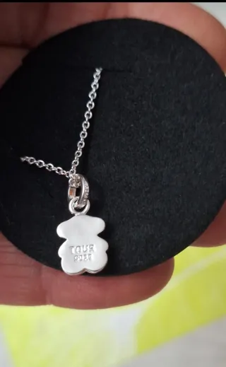 Collar Oso Negro Tous Plata