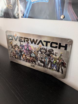 Placa Metal Overwatch Blizzard