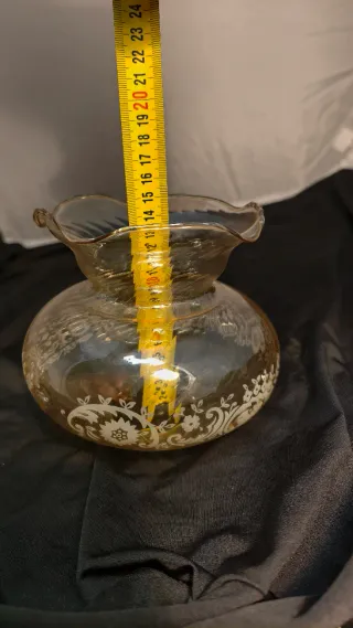 Tulipas de cristal vintage doradas