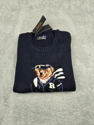 Maglione Polo Ralph Lauren Orso Blu Taglia S