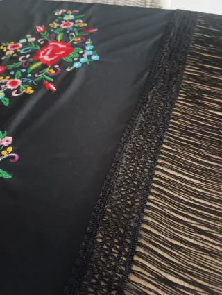 Lote 2 Picos Bordados color MAQUILLAJE Y NEGRO