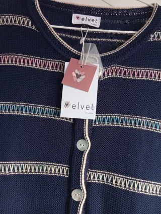 Chaqueta punto Velvet azul multicolor