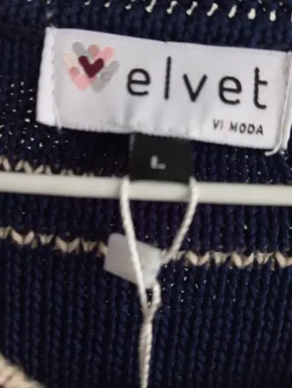 Chaqueta punto Velvet azul multicolor