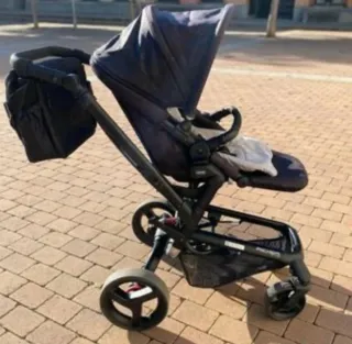 Cochecito Jane Rider con cuco y bolsa