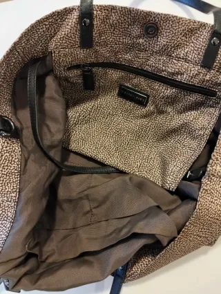 Borsa Borbonese Beige/Marrone