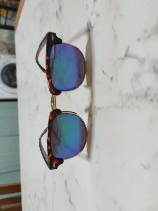 Spt Occhiali Clubmaster Bambino Marrone Lenti Blu