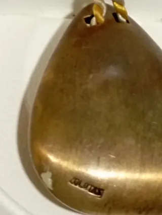 Lágrima ZOLOTAS de plata 950. Bañado en oro 22K.