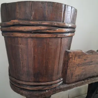 Seduta in legno anni '70