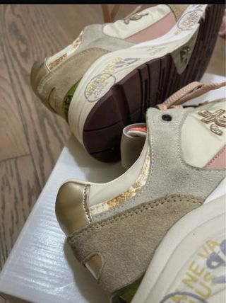 Premiata Mased.donna beige/rosa