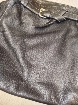 Bolso Purificación García Negro Piel