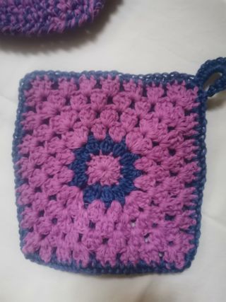 Set 2 Presine +Sottopentola Crochet