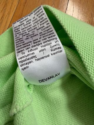 Polo Lacoste Verde Menta Talla 4