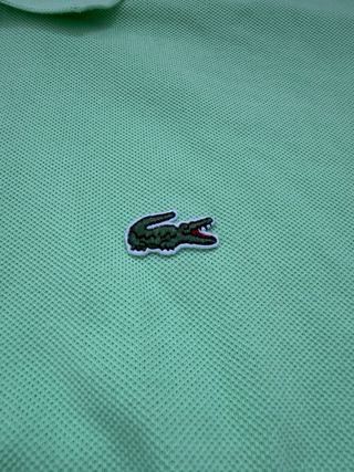 Polo Lacoste Verde Menta Talla 4