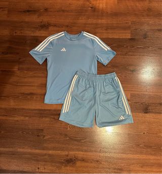 Conjunto Deportivo Adidas Azul Corto