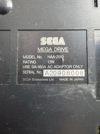 Sega Mega Drive HAA-2510 NTSC-J from Japan
