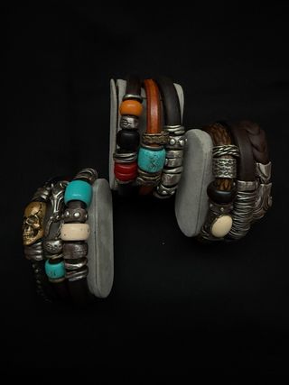 Pulsera Plata Palo 20cm