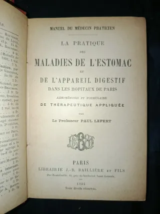 Lotto 5 Libri Antichi Medicina Farmacia 1891-1894