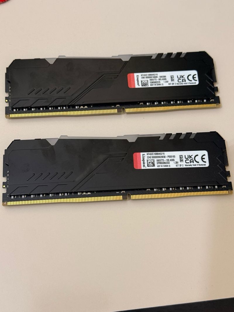 Kingston fury beast 2x8gb 16gb RGB afbeelding 2