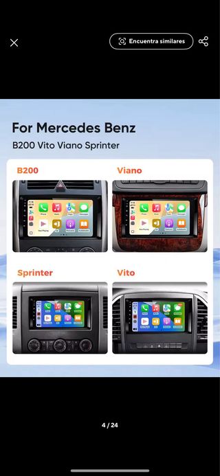 Pantalla radio de coche para Mercedes Benz