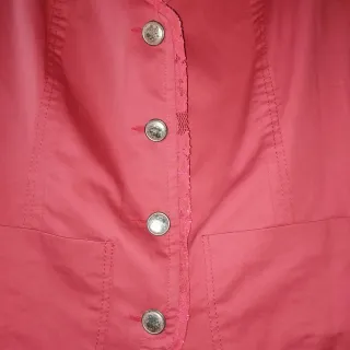 Giacca rosa corallo con cintura
