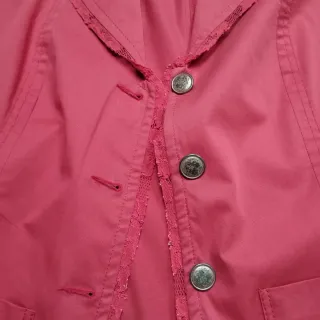 Giacca rosa corallo con cintura