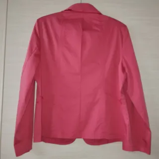 Giacca rosa corallo con cintura