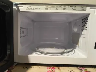 Microondas OK. Blanco