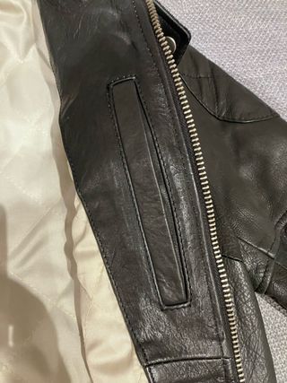 CHAQUETA DE CUERO Nuevo • M / 38/10 •Warson • Negr