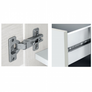 Mesa Tv 130 Cm 2 Puertas 2 Cajones. Blanco Artik/