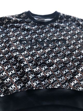 Sudadera PINKO monograma negro y marrón