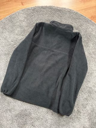 Columbia Fleece Negro Botones Vintage Gorpcore