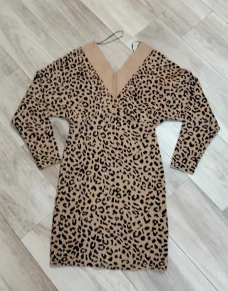 Abito corto animalier