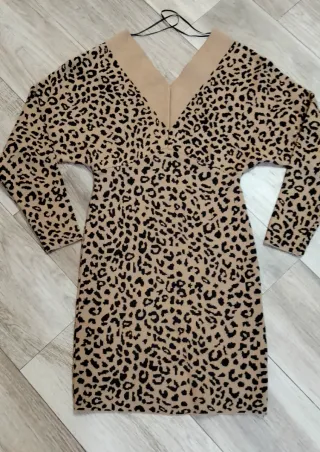 Abito corto animalier