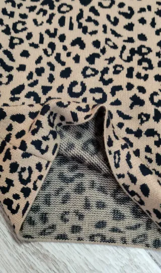 Abito corto animalier