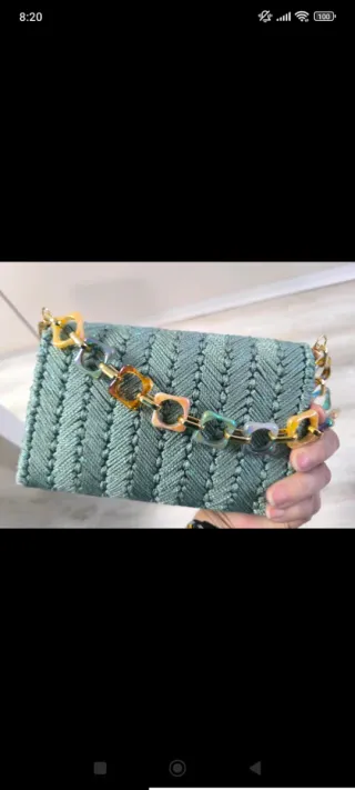 Bolso de fiesta hecho a mano