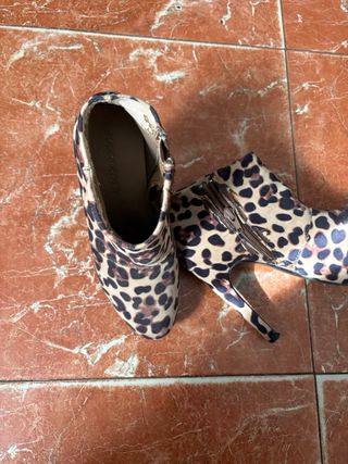 Botines leopardo tacón alto