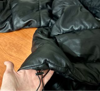 Abrigo acolchado negro talla L