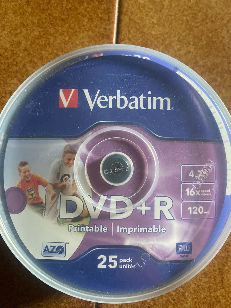 25 DVD+R Verbatim 4.7 GB