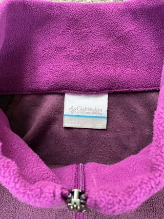 Columbia Fleece Media Cremallera Morado