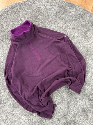 Columbia Fleece Media Cremallera Morado