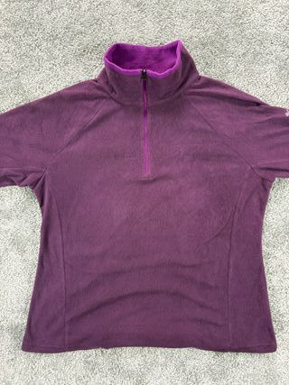 Columbia Fleece Media Cremallera Morado