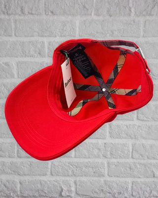 Barbour Cascade Sport gorra roja ajustable nueva