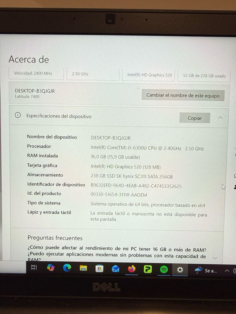 Dell Latitude 7480 i5 afbeelding 5