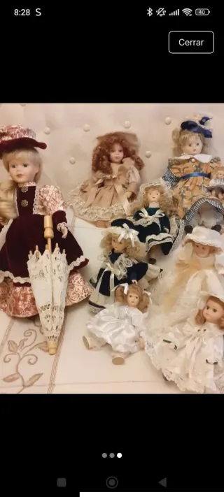 Muñeca de porcelana antigua