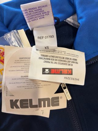 Abbigliamento sportivo vintage Real Madrid Kelme blu/bianco