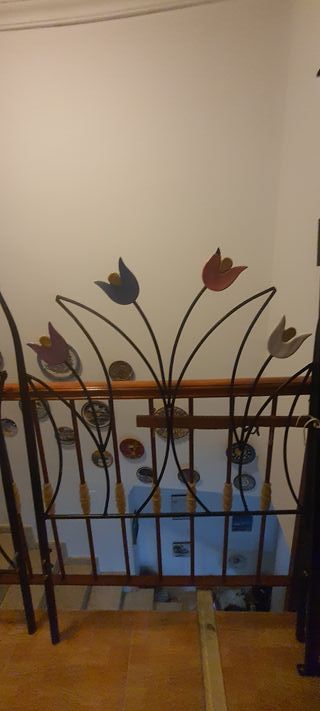 Estructura Cama Forja y Somier 90x190