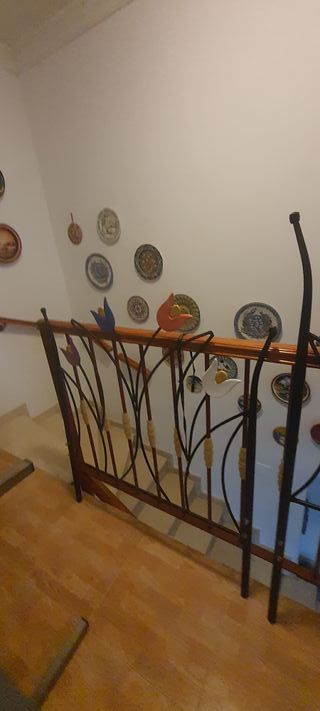 Estructura Cama Forja y Somier 90x190